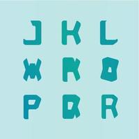 Alphabetic Letter From J to R vector