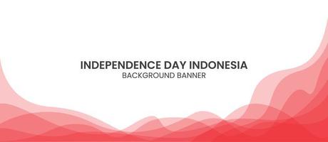 banner de fondo de celebración del 77º día de la independencia de indonesia adecuado para sitio web y plataforma de redes sociales vector