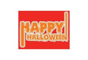 logotipo de feliz halloween, banner, plantilla de diseño de camiseta vector