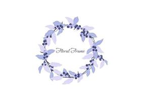 collection of foliage and floral crown vector on white background