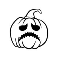 halloween pumpkins Jack O Lanterns faces. pumpkin icon. Scary Halloween pumpkin. vector