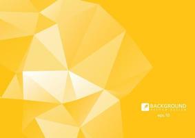 Yellow Abstract polygonal Geometric background. vector
