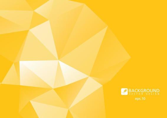 Yellow Abstract polygonal Geometric background.