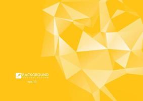 Yellow Abstract polygonal Geometric background. vector