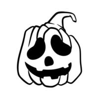 halloween pumpkins Jack O Lanterns faces. pumpkin icon. Scary Halloween pumpkin. vector