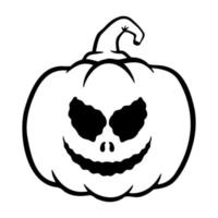 halloween pumpkins Jack O Lanterns faces. pumpkin icon. Scary Halloween pumpkin. vector