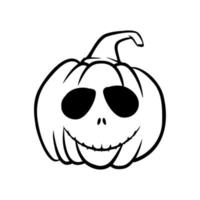 calabazas de halloween jack o caras de linternas. icono de calabaza. calabaza de halloween de miedo. vector