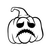 halloween pumpkins Jack O Lanterns faces. pumpkin icon. Scary Halloween pumpkin. vector