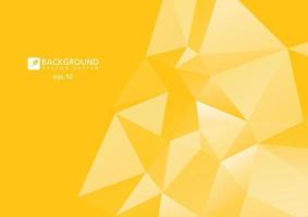 Yellow Abstract polygonal Geometric background. vector