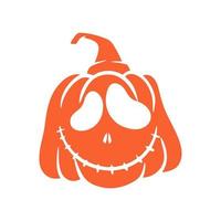 calabazas de halloween jack o caras de linternas. icono de calabaza. calabaza de halloween de miedo. vector