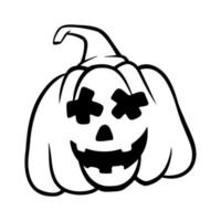 halloween pumpkins Jack O Lanterns faces. pumpkin icon. Scary Halloween pumpkin. vector