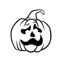 halloween pumpkins Jack O Lanterns faces. pumpkin icon. Scary Halloween pumpkin. vector