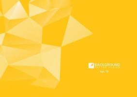 Yellow Abstract polygonal Geometric background. vector