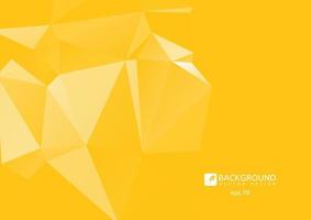 Yellow Abstract polygonal Geometric background. vector