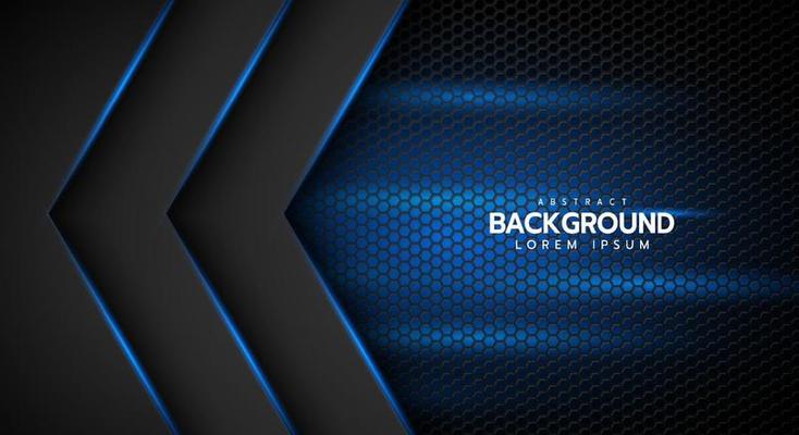Abstract line Geometric direction on hexagon mesh design modern luxury futuristic background