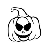 calabazas de halloween jack o caras de linternas. icono de calabaza. calabaza de halloween de miedo. vector