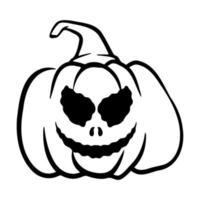 halloween pumpkins Jack O Lanterns faces. pumpkin icon. Scary Halloween pumpkin. vector