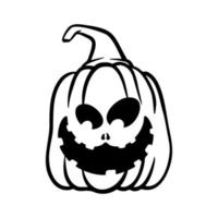 calabazas de halloween jack o caras de linternas. icono de calabaza. calabaza de halloween de miedo. vector