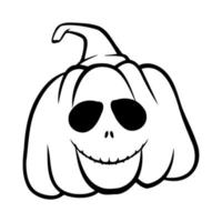 calabazas de halloween jack o caras de linternas. icono de calabaza. calabaza de halloween de miedo. vector