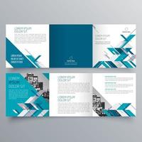 Tri-fold brochure template Minimalistic geometric design for corporate and business. Creative concept brochure vector template.