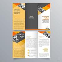 Tri-fold brochure template Minimalistic geometric design for corporate and business. Creative concept brochure vector template.