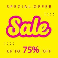 Sale banner template design  Super Sale end of season special offer banner. vector