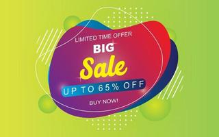 Sale banner template design  Super Sale end of season special offer banner. vector