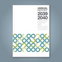 cover annual report type a vector