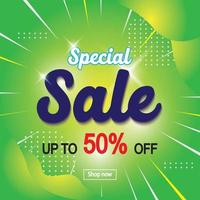 Sale banner template design  Super Sale end of season special offer banner. vector