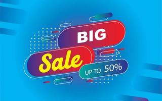 Sale banner template design, Super Sale end of season special offer banner. vector