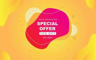 Sale banner template design  Super Sale end of season special offer banner. vector