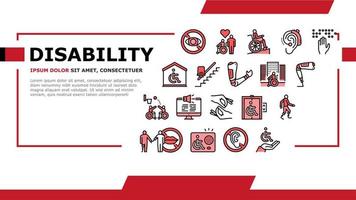 Disability Technology Landing Header Vector