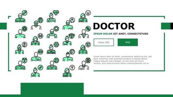 Medical Speciality Landing Header Vector