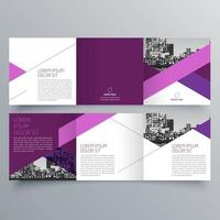 Tri-fold brochure template Minimalistic geometric design for corporate and business. Creative concept brochure vector template.