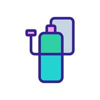 gas butane icon vector. Isolated contour symbol illustration vector