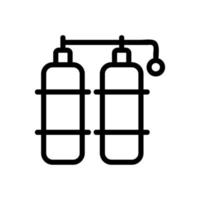 gas butane icon vector. Isolated contour symbol illustration vector