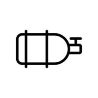 gas butane icon vector. Isolated contour symbol illustration vector