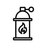 propane gas icon vector. Isolated contour symbol illustration vector