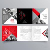 Tri-fold brochure template Minimalistic geometric design for corporate and business. Creative concept brochure vector template.