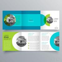 Tri-fold brochure template Minimalistic geometric design for corporate and business. Creative concept brochure vector template.