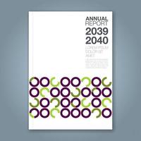 cover annual report type a vector