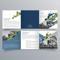 Tri-fold brochure template Minimalistic geometric design for corporate and business. Creative concept brochure vector template.