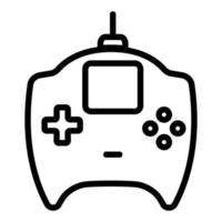 Game joystick icon vector. Isolated contour symbol illustration vector