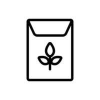 Seeds icon vector. Isolated contour symbol illustration vector