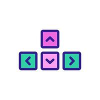 Control game icon vector. Isolated contour symbol illustration vector