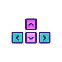 Control game icon vector. Isolated contour symbol illustration vector