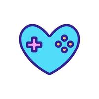 Control game icon vector. Isolated contour symbol illustration vector
