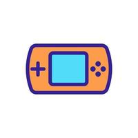 Game joystick icon vector. Isolated contour symbol illustration vector