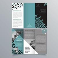 Tri-fold brochure template Minimalistic geometric design for corporate and business. Creative concept brochure vector template.