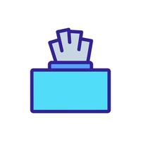 wipes are a disposable vector icon. Isolated contour symbol illustration